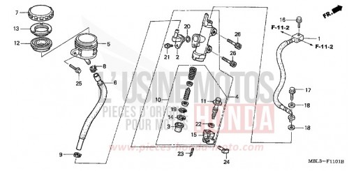 RR. BRAKE MASTER CYLINDER (NT650V2/3/4/5) NT650V4 de 2004